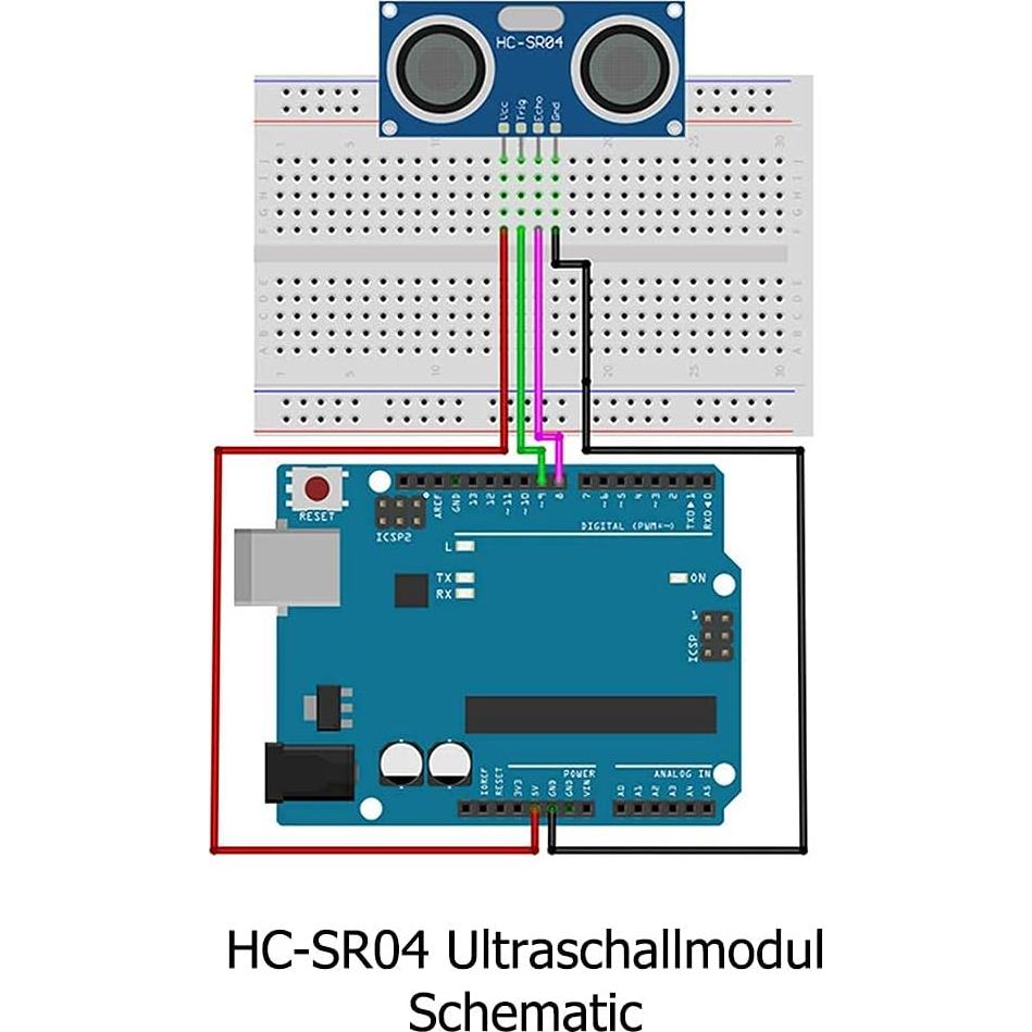 Sensor Ultrasonico HC-SR04 CUQI - Módulo Medición Distancia 4PCS