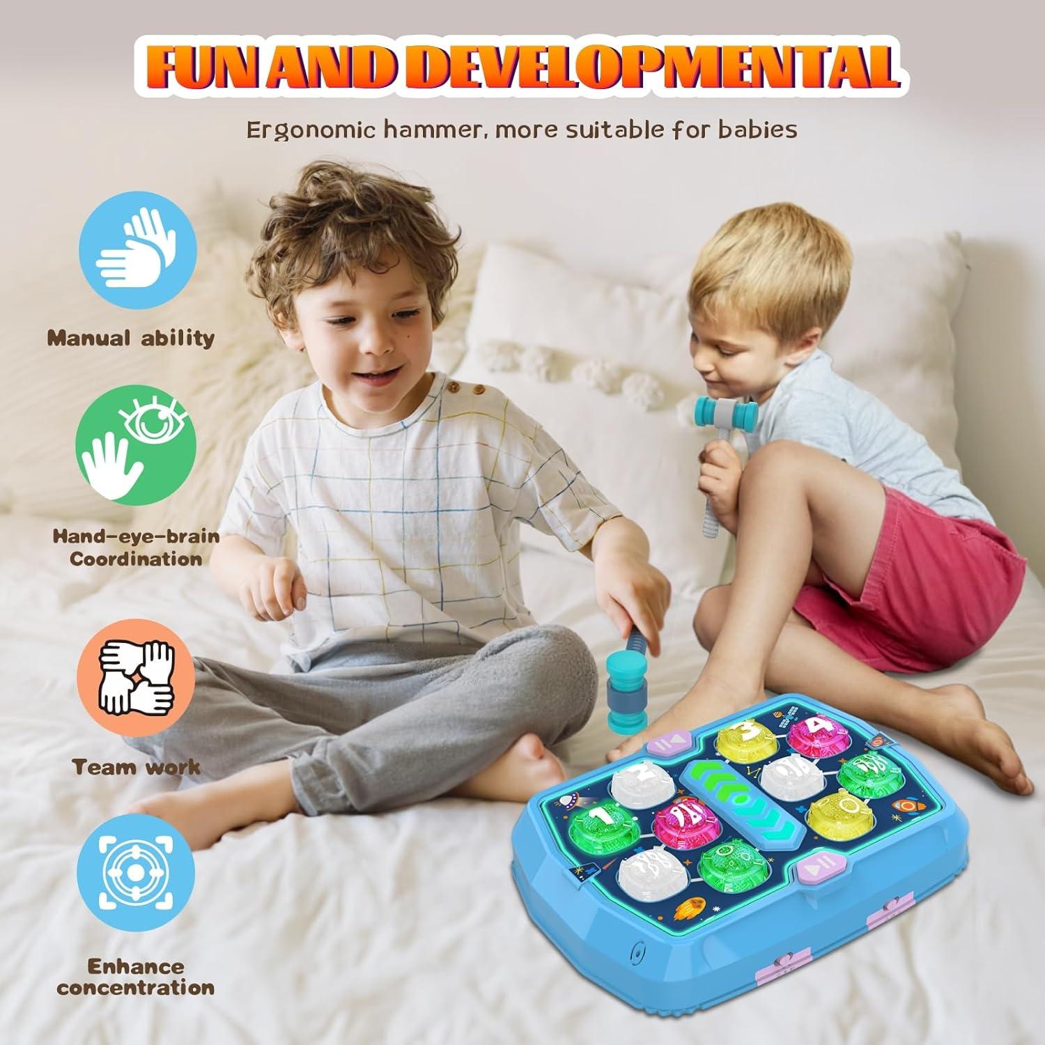 Juego de Golpear Topos ANNKIE con Sonido y Luz 0.70 kg