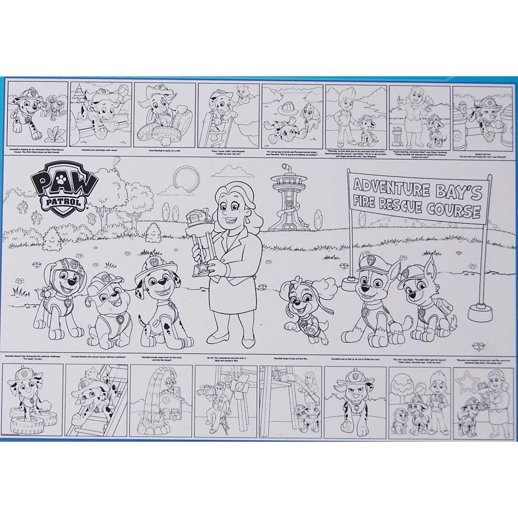 Póster Gigante para Colorear Patrulla Canina - 100x70 cm