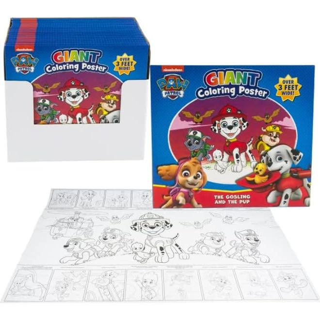 Póster Gigante para Colorear Patrulla Canina - 100x70 cm