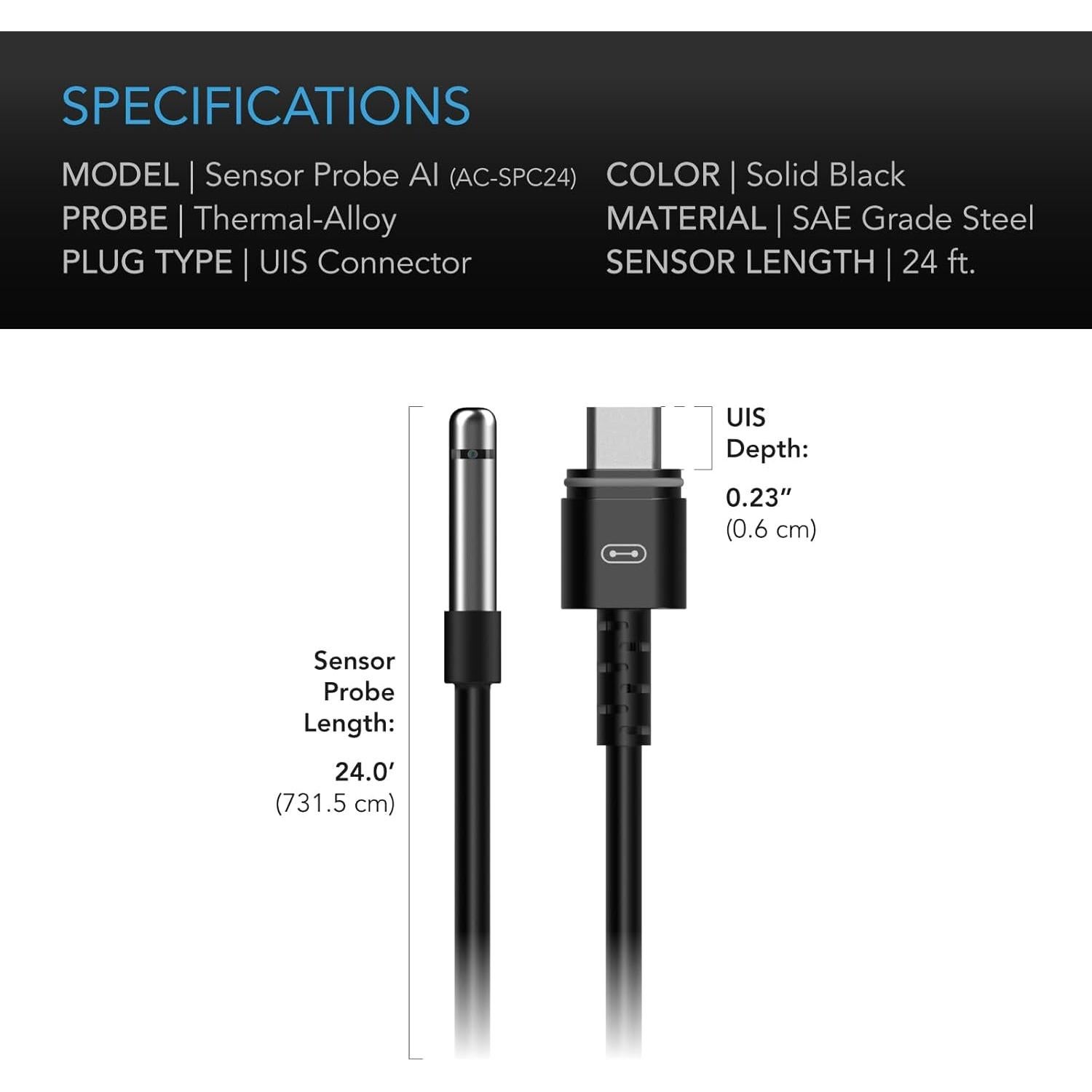 Sonda de Controlador AC Infinity AI+ 6.1m Temperatura y Humedad