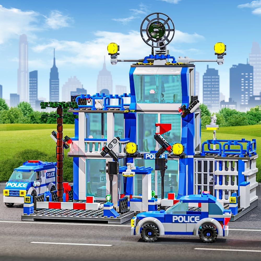MindBox Set de Construcción Estación de Policía 570 Piezas
