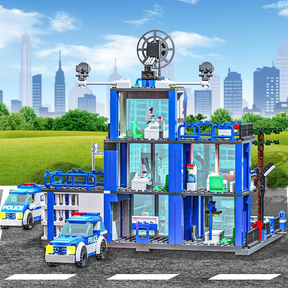 MindBox Set de Construcción Estación de Policía 570 Piezas