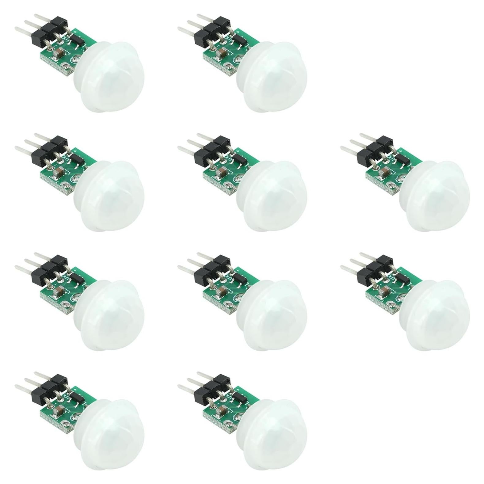 10 Pcs Sensor PIR AM312 Módulo Infrarrojo 2.7-12V Alta Sensibilidad