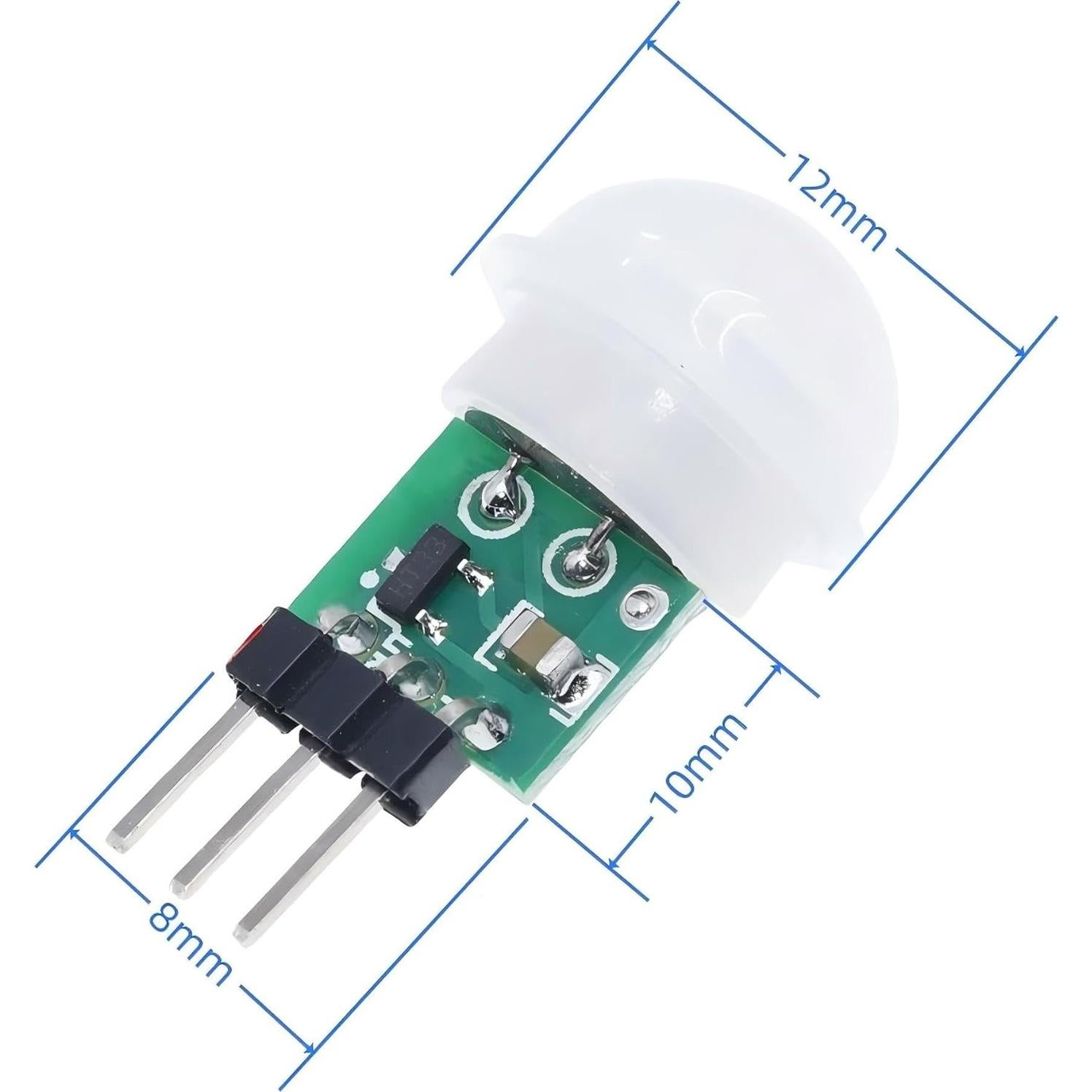 10 Pcs Sensor PIR AM312 Módulo Infrarrojo 2.7-12V Alta Sensibilidad