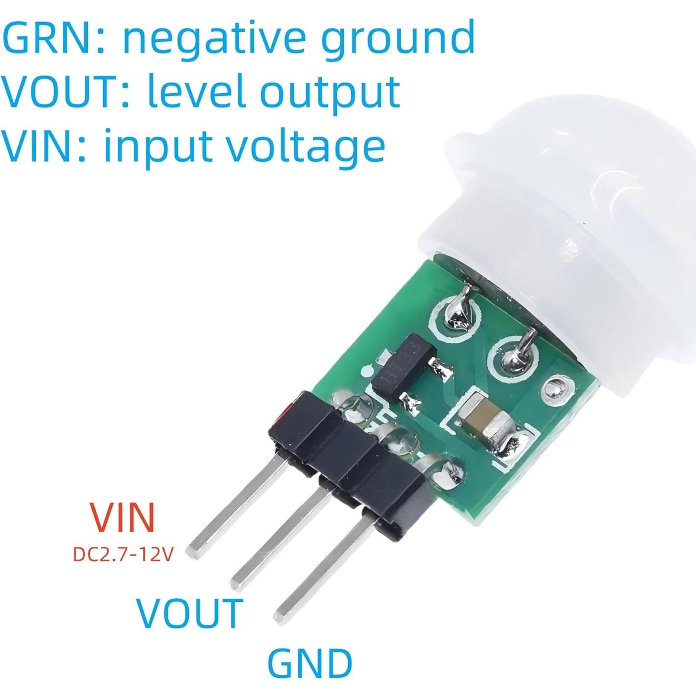 10 Pcs Sensor PIR AM312 Módulo Infrarrojo 2.7-12V Alta Sensibilidad