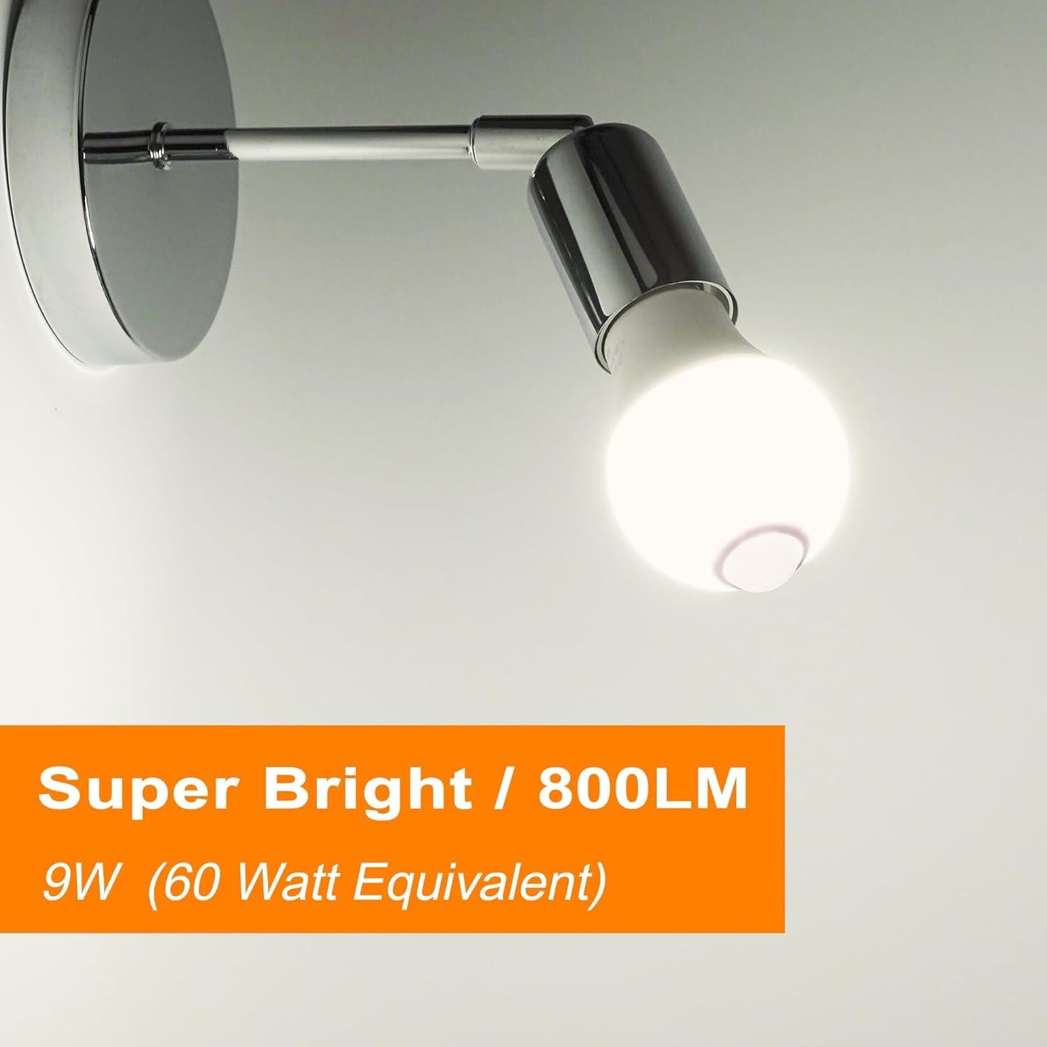 Bombillas LED con Sensor de Movimiento Greenic A19 9W 3000K (2 Pcs)