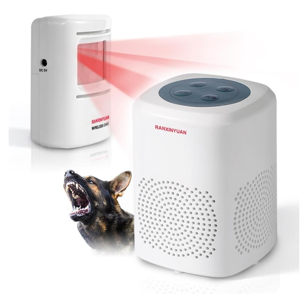 Alarma de Movimiento Inalámbrica Ranxinyuan con Ladrido de Perro