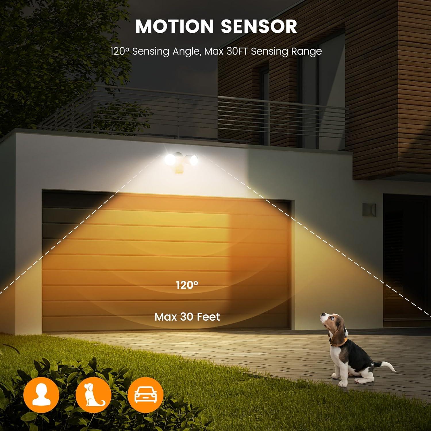 Bombillas LED Torkase PAR38 con Sensor de Movimiento 20W 2000LM