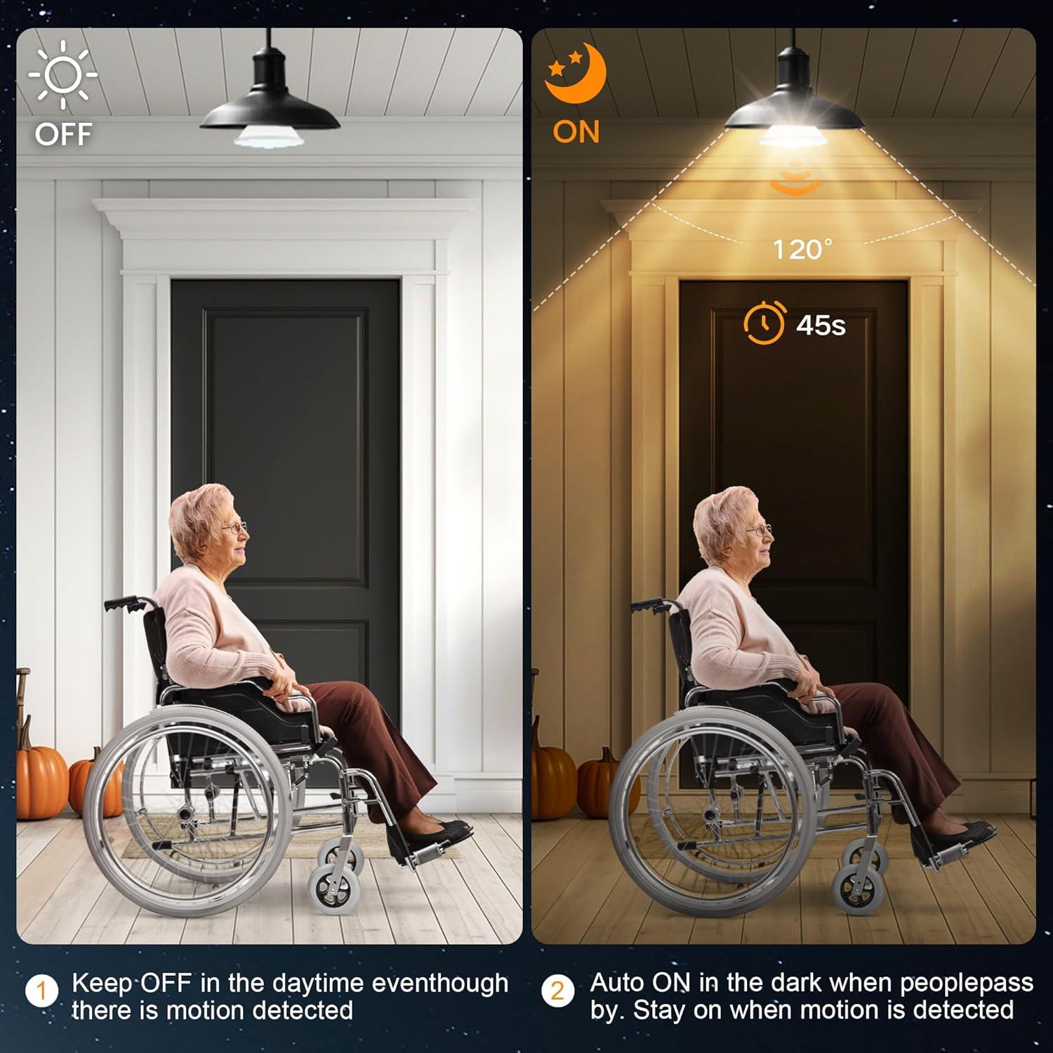 Bombillas LED Torkase PAR38 con Sensor de Movimiento 20W 2000LM