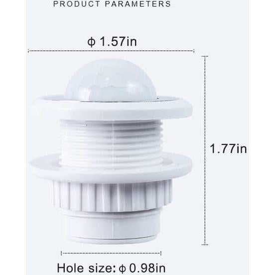 Sensor de Luz QDenglamp con Interruptor PIR 5V-24V