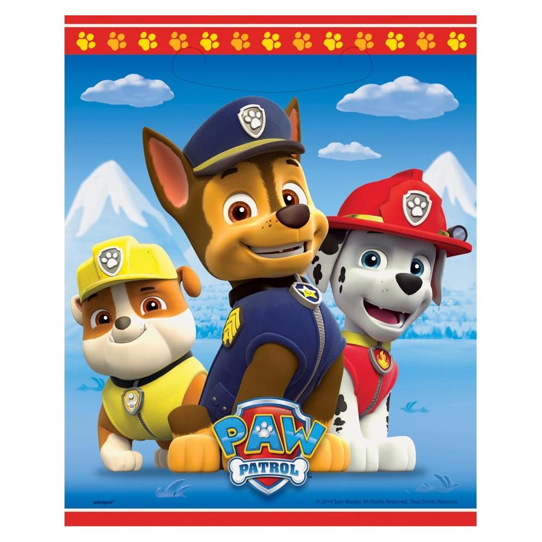 Unique Industries PAW Patrol Goodie Bags, 8ct