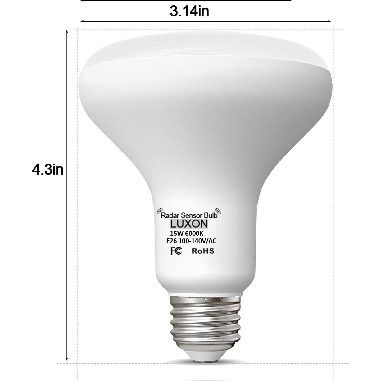 Bombilla LED LUXON 15W con Sensor de Movimiento Radar Dusk to Dawn