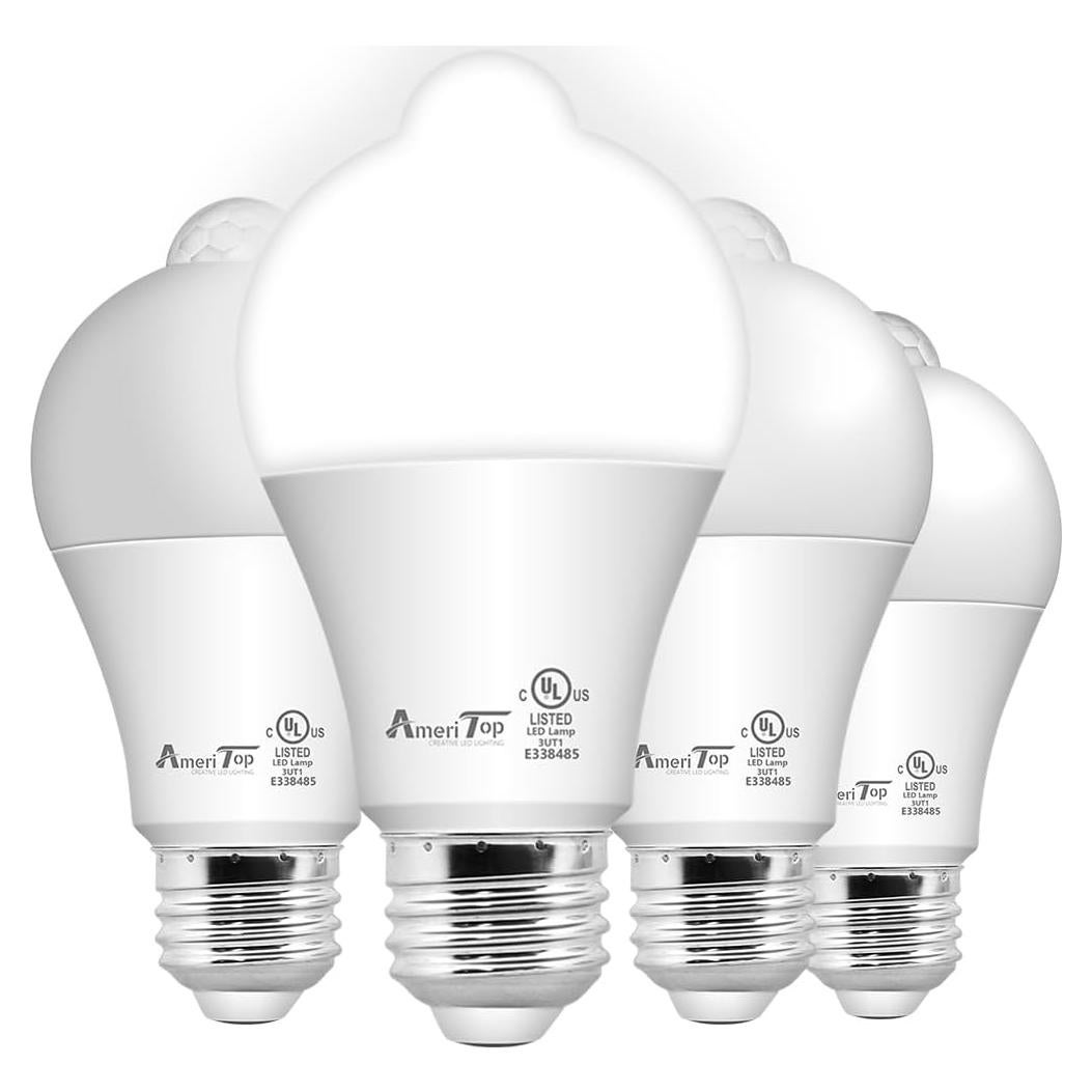 Bombilla LED AmeriTop A19 con Sensor de Movimiento 10W 806lm