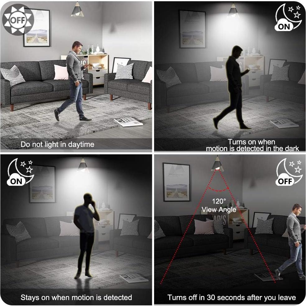 Bombilla LED AmeriTop A19 con Sensor de Movimiento 10W 806lm