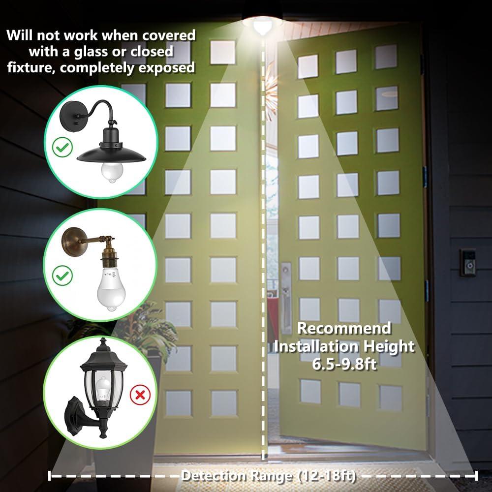 Bombilla LED AmeriTop A19 con Sensor de Movimiento 10W 806lm