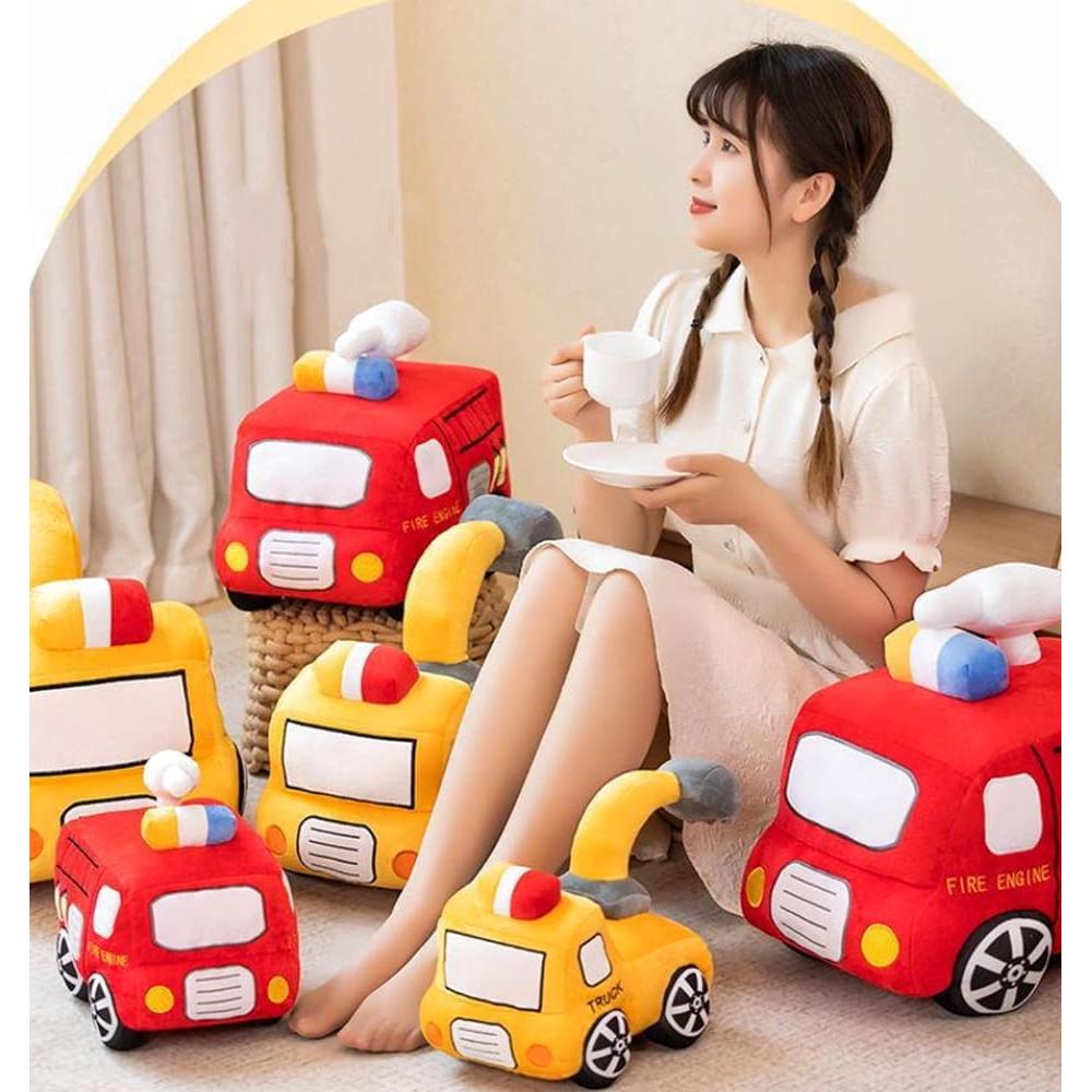 Juguete de Peluche Autobús Escolar Coche Furgón 27x17 cm