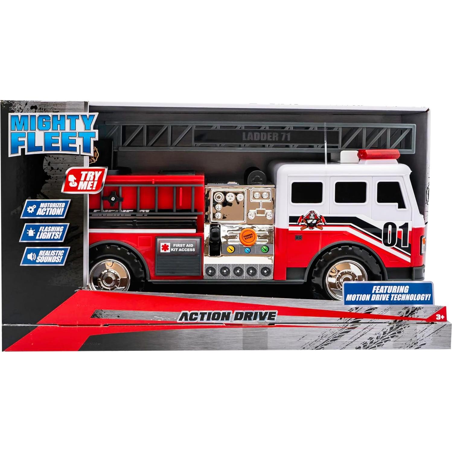 Camión de Bomberos Action Drive Mighty Fleet 40,64 cm