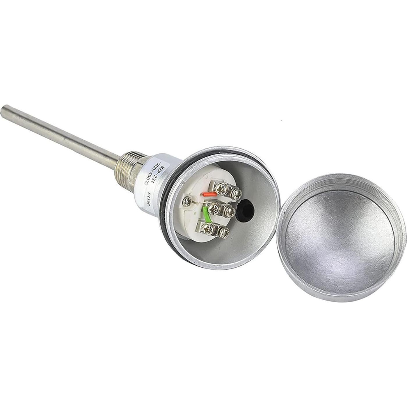 Sonda de Temperatura PT100 Bediffer 100mm NPT 1/2" Industrial