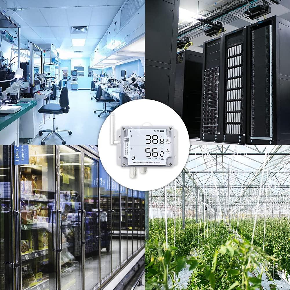 Sensor de Temperatura y Humedad UbiBot GS1-A1RS, WiFi 2.4GHz