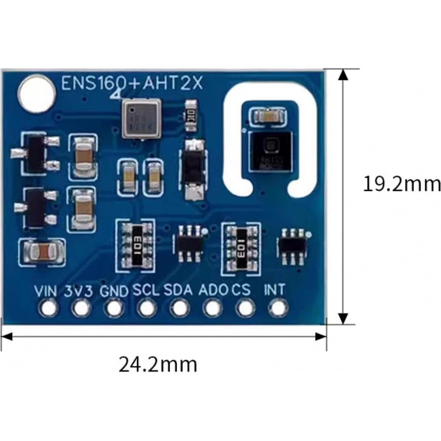 Sensor de Calidad del Aire ENS160+AHT21 - Monitoreo de Gases