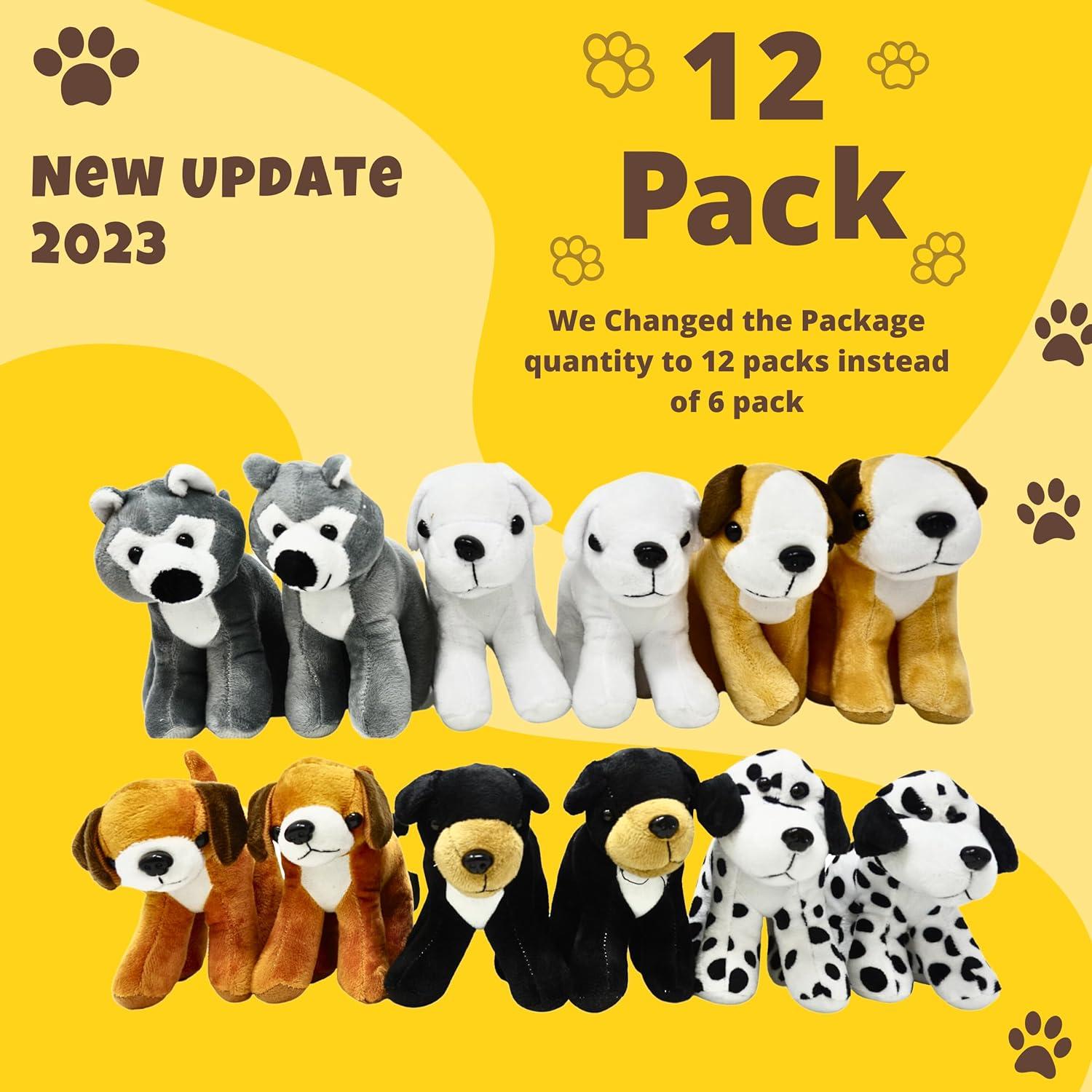 Peluches de Perros 4E's Novelty - 12 Piezas 12,7 cm