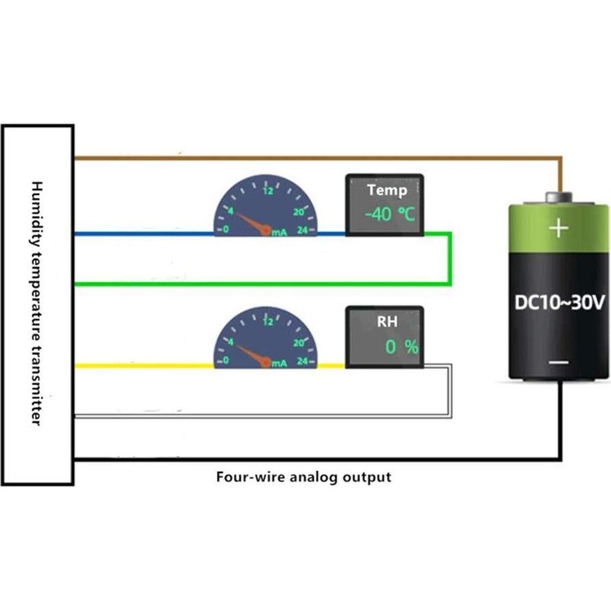 Sensor de Temperatura y Humedad Taidacent RS485 4-20mA