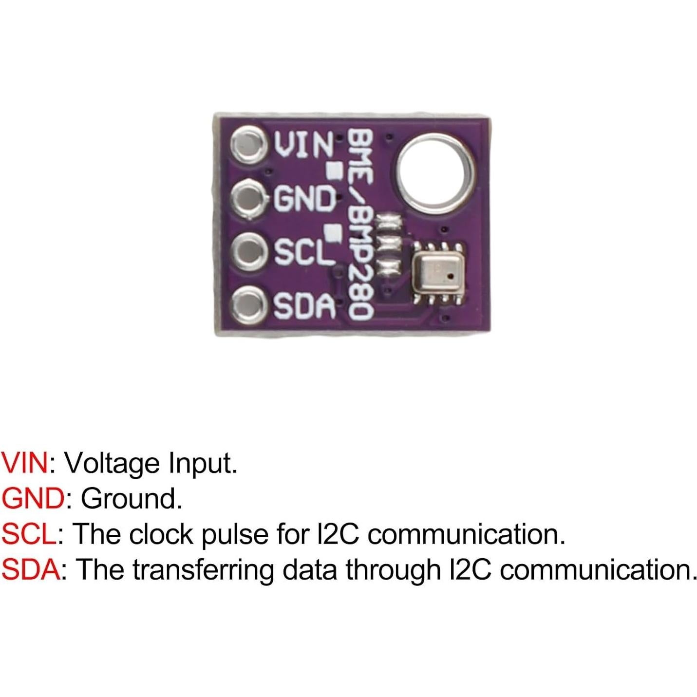 Módulo Sensor de Temperatura y Humedad GY-BMP280, 5 Piezas