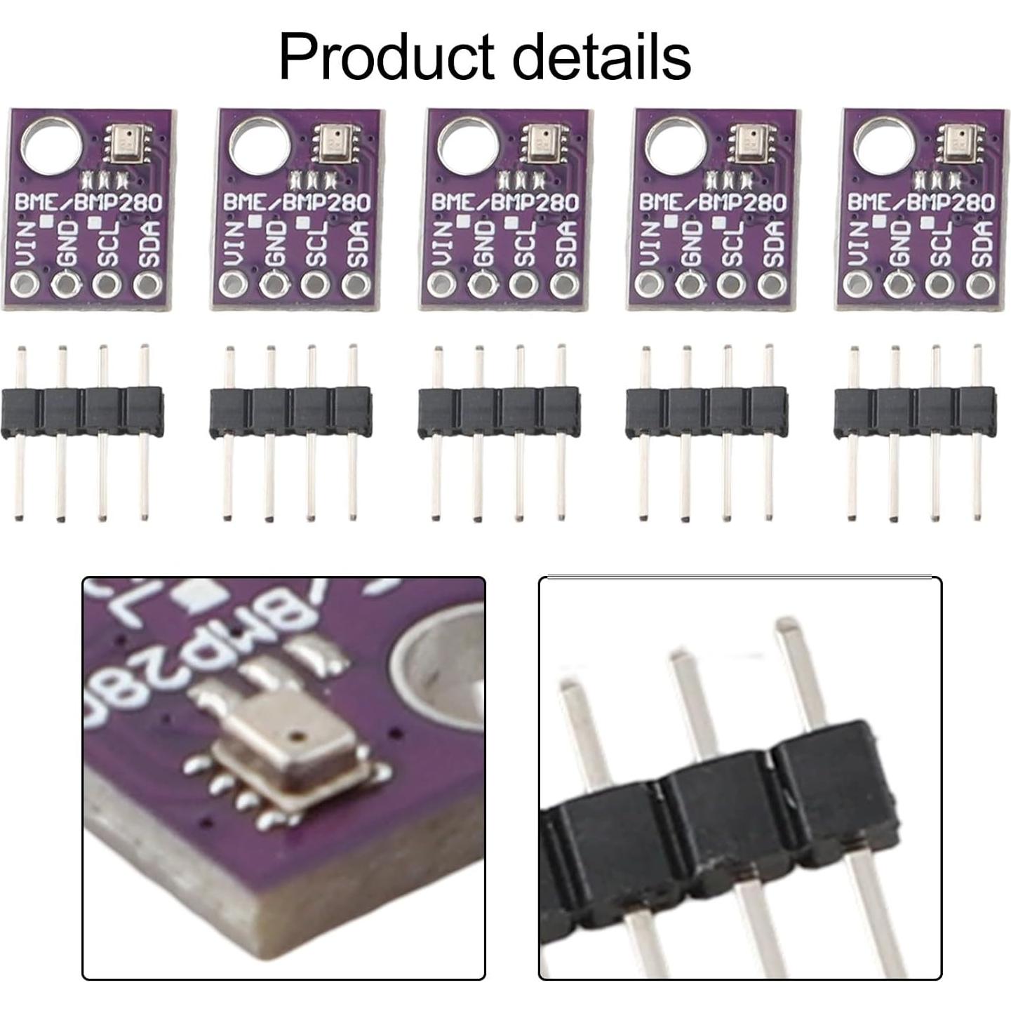 Módulo Sensor de Temperatura y Humedad GY-BMP280, 5 Piezas