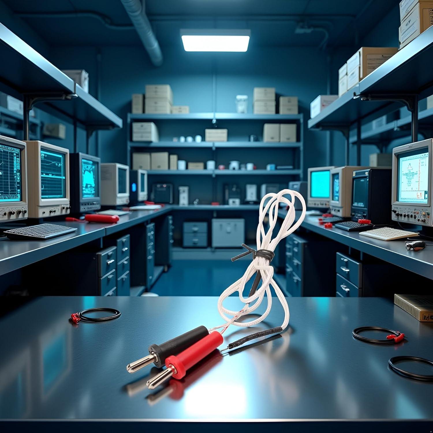 Conector Mini Tipo K 1m JJLFresheners Sonda Termopar -50°C a 350°C