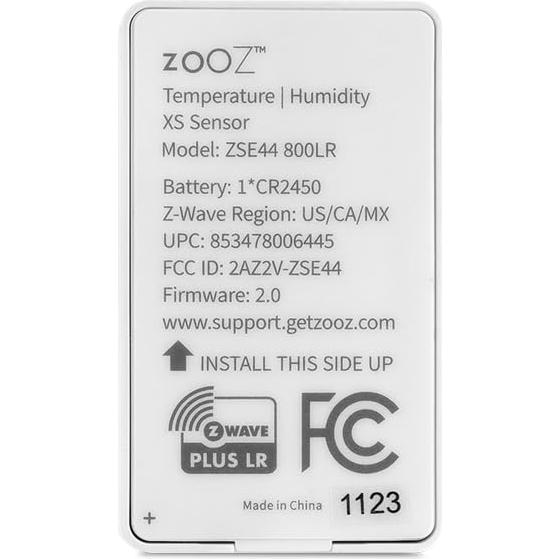 Sensor de Temperatura y Humedad Z-Wave Zooz ZSE44 800LR
