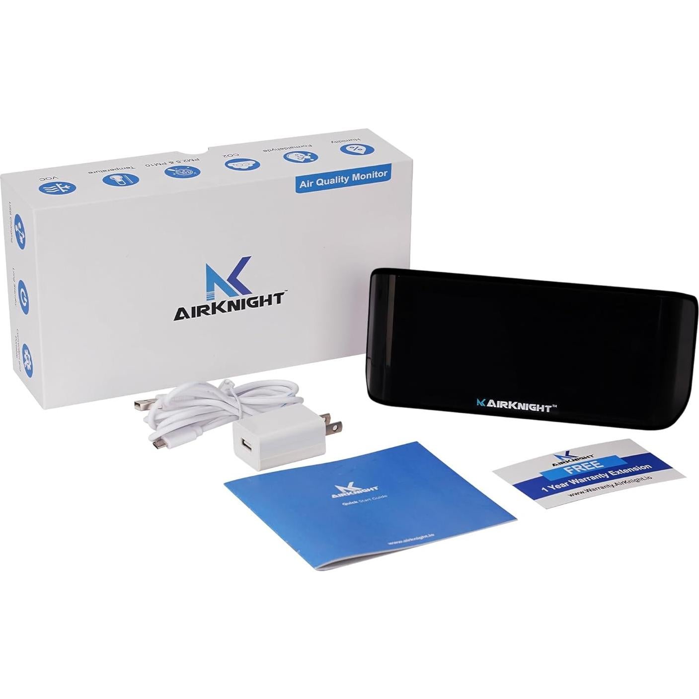 Monitor de Calidad del Aire AirKnight AT1000 - 10 en 1, Portátil