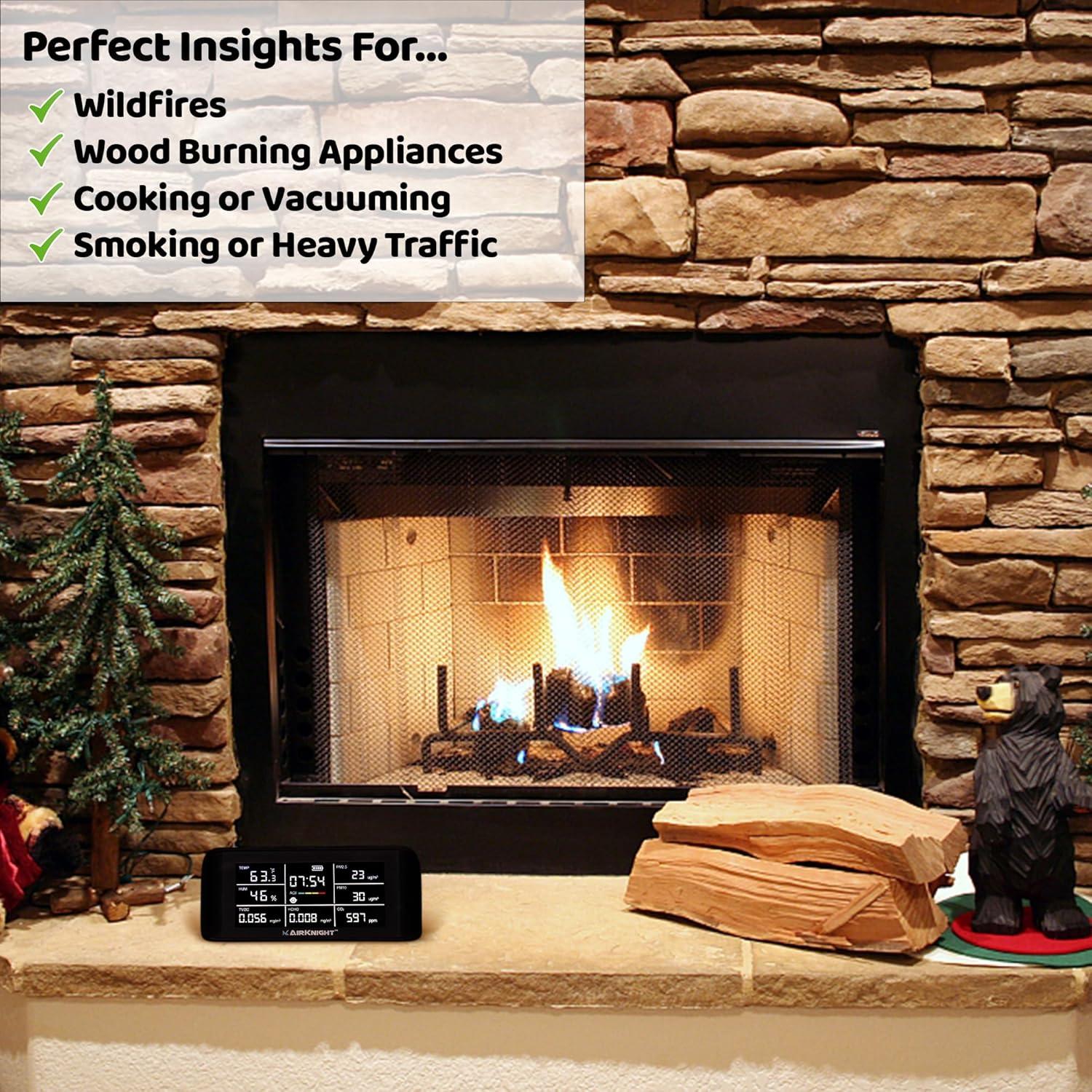 Monitor de Calidad del Aire AirKnight AT1000 - 10 en 1, Portátil