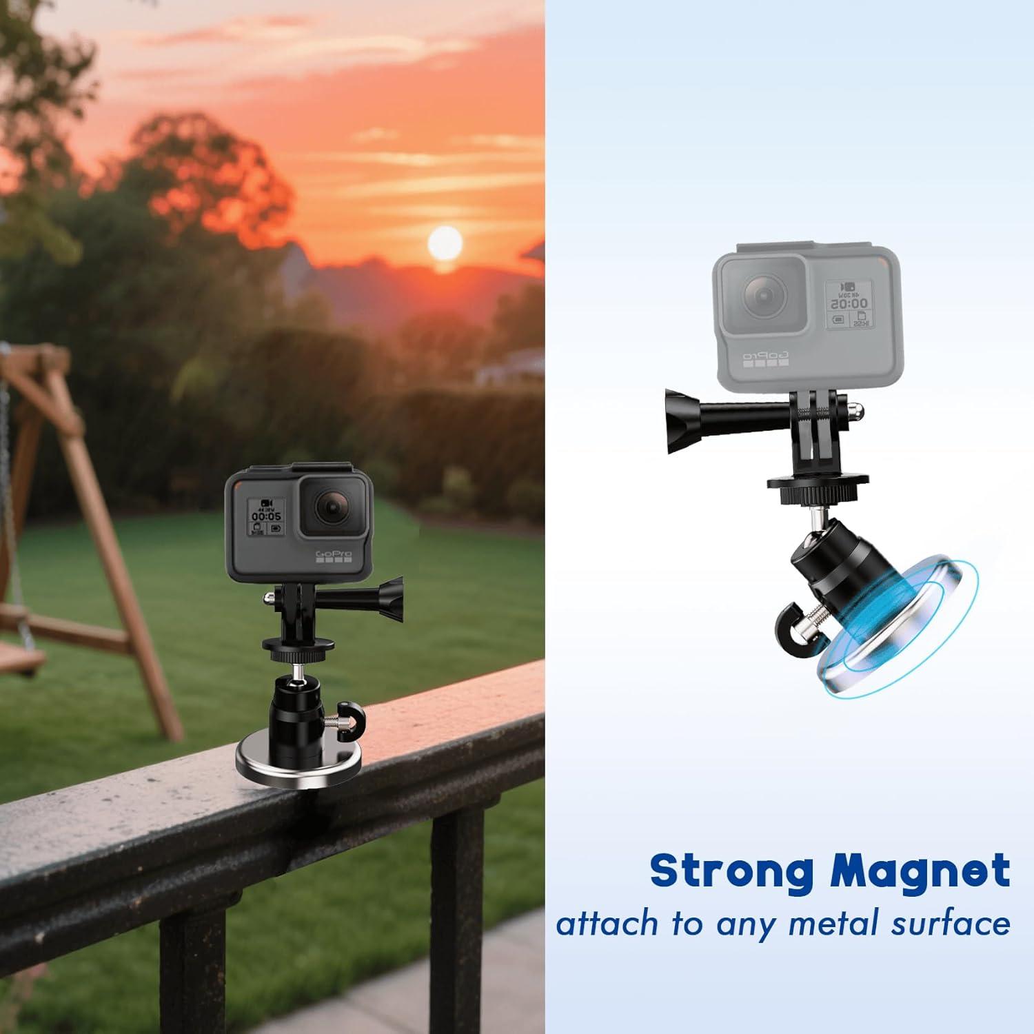 Soporte Magnético para Cámara GoPro EDSRDUX 360° Rotación