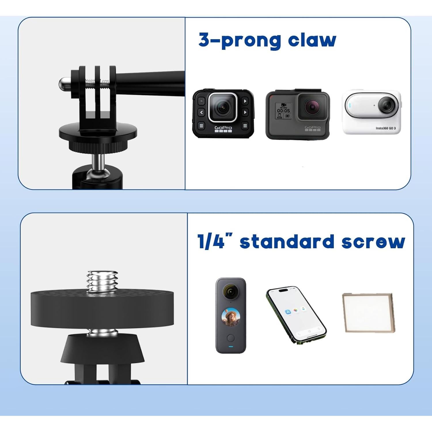 Soporte Magnético para Cámara GoPro EDSRDUX 360° Rotación