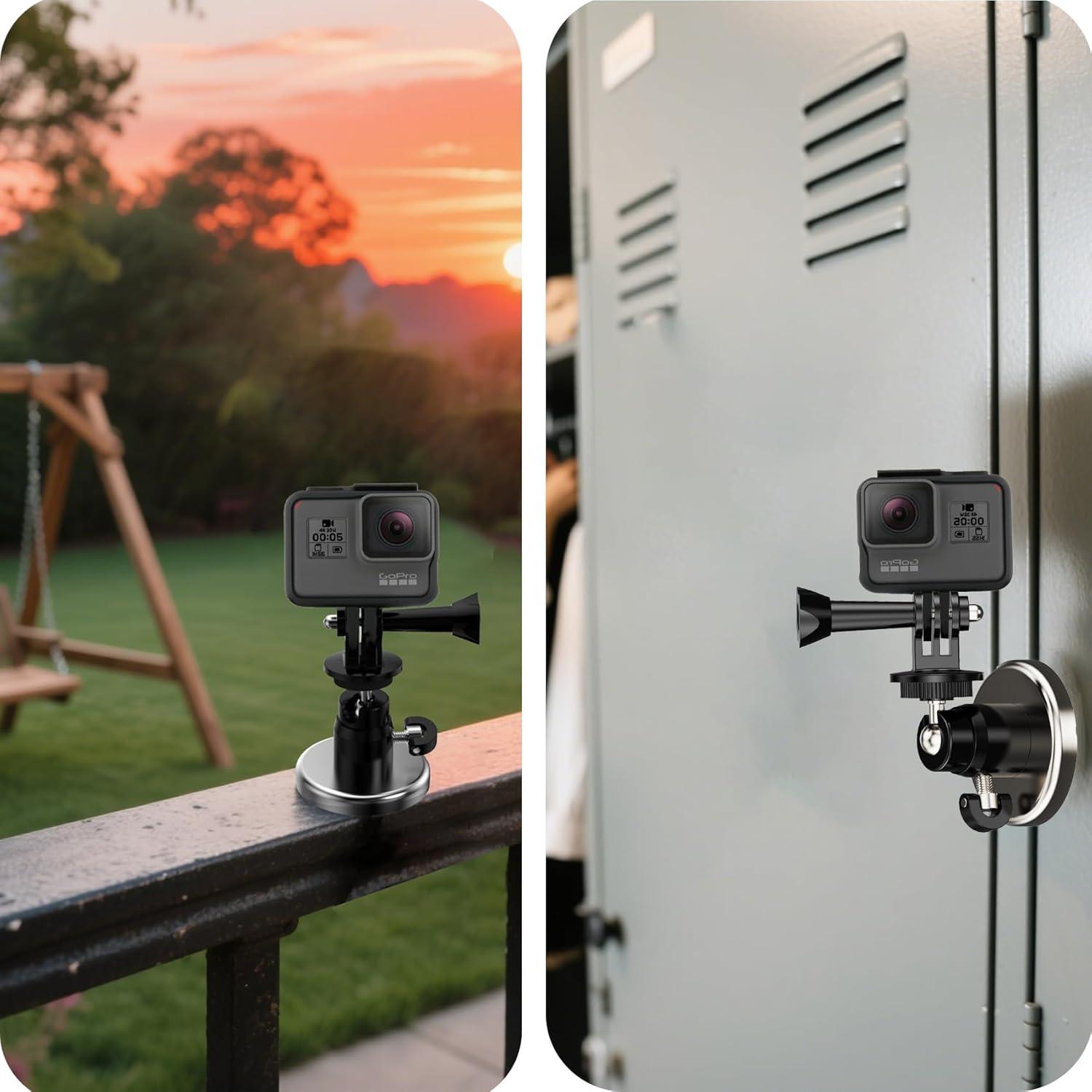 Soporte Magnético para Cámara GoPro EDSRDUX 360° Rotación