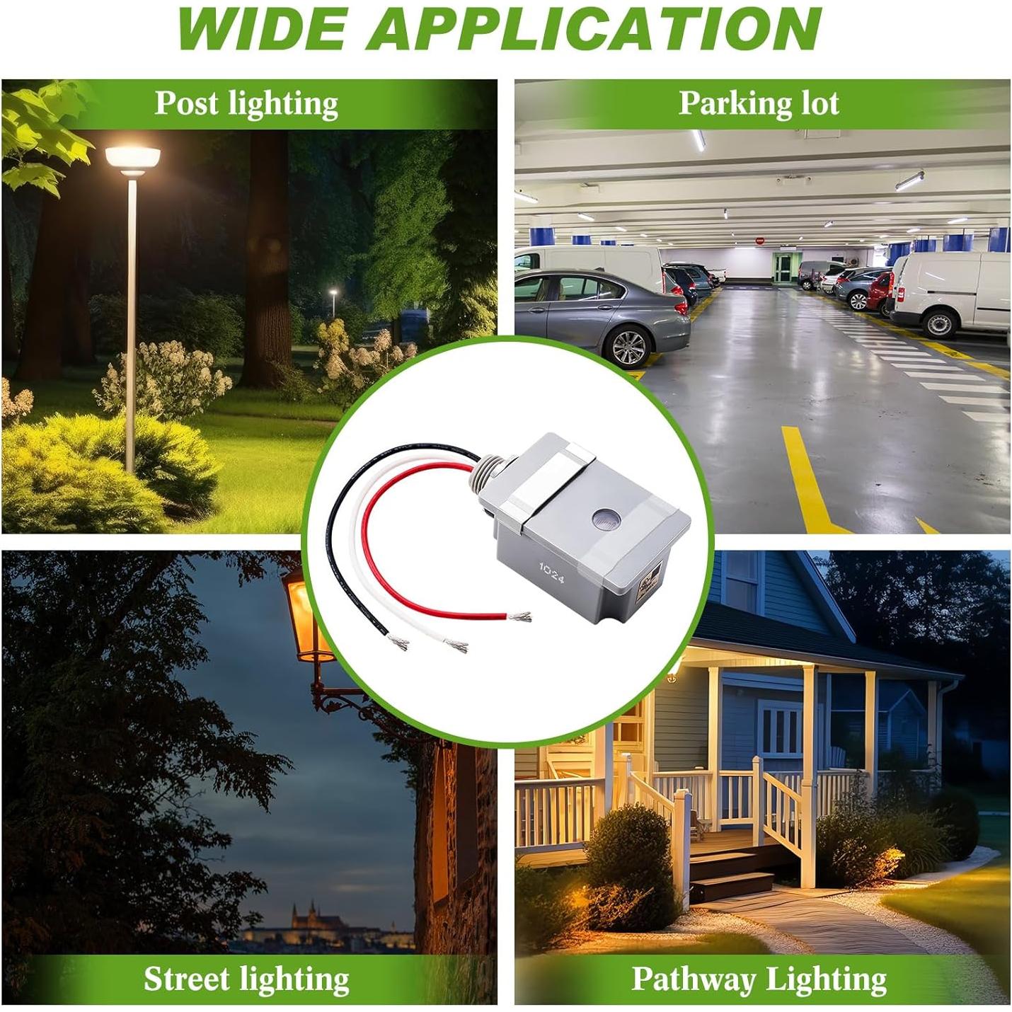 Sensor Fotocélula Exterior Retisee 2 Pcs 120V IP65 Automatizado