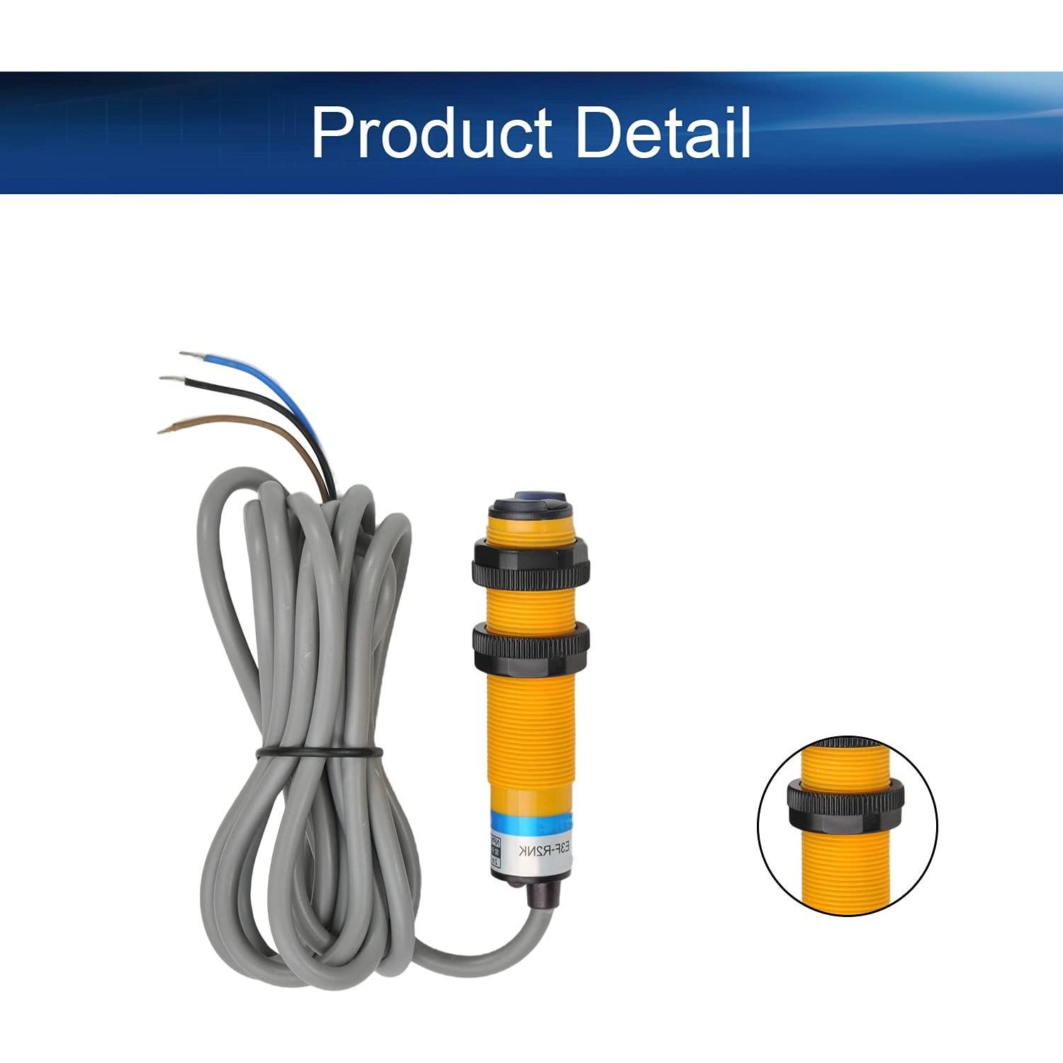 Sensor Fotoeléctrico Heyiarbeit E3F-R2NK 2m NPN 3 Cables