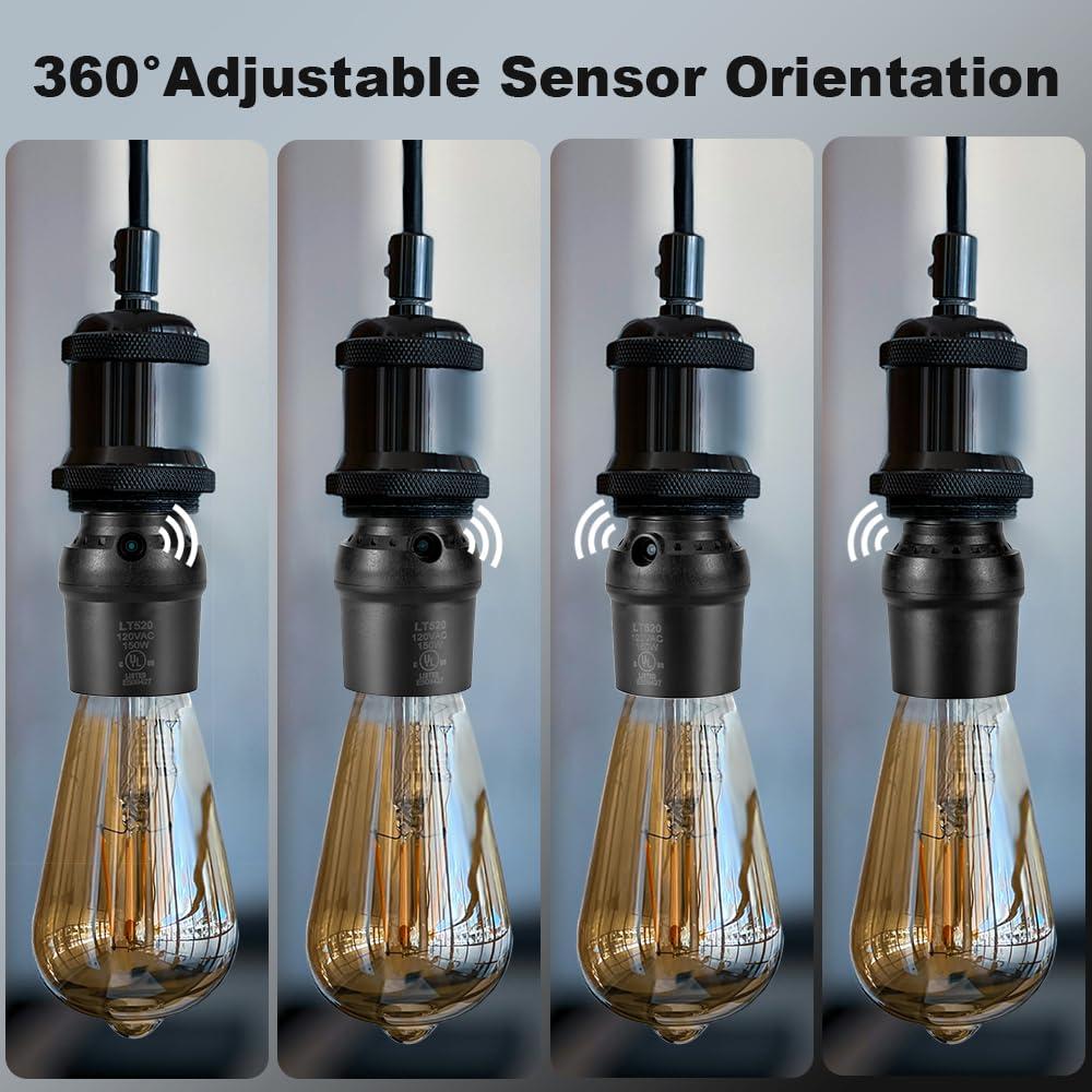 Sensor de Luz Crepúsculo a Amanecer Mighmia E26 E27 Paquete de 4