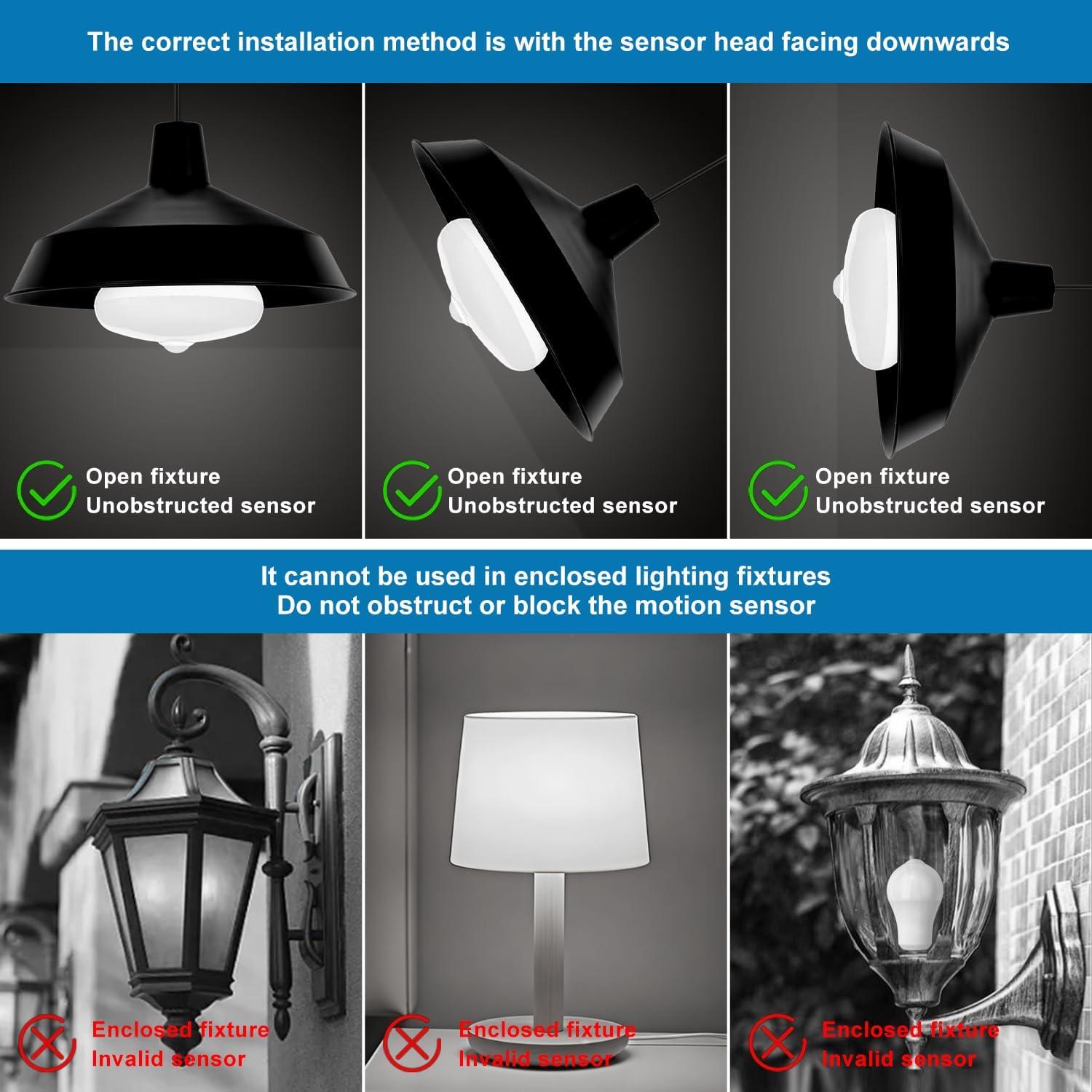 Bombilla LED BR30 12W con Sensor de Movimiento E26 6000K