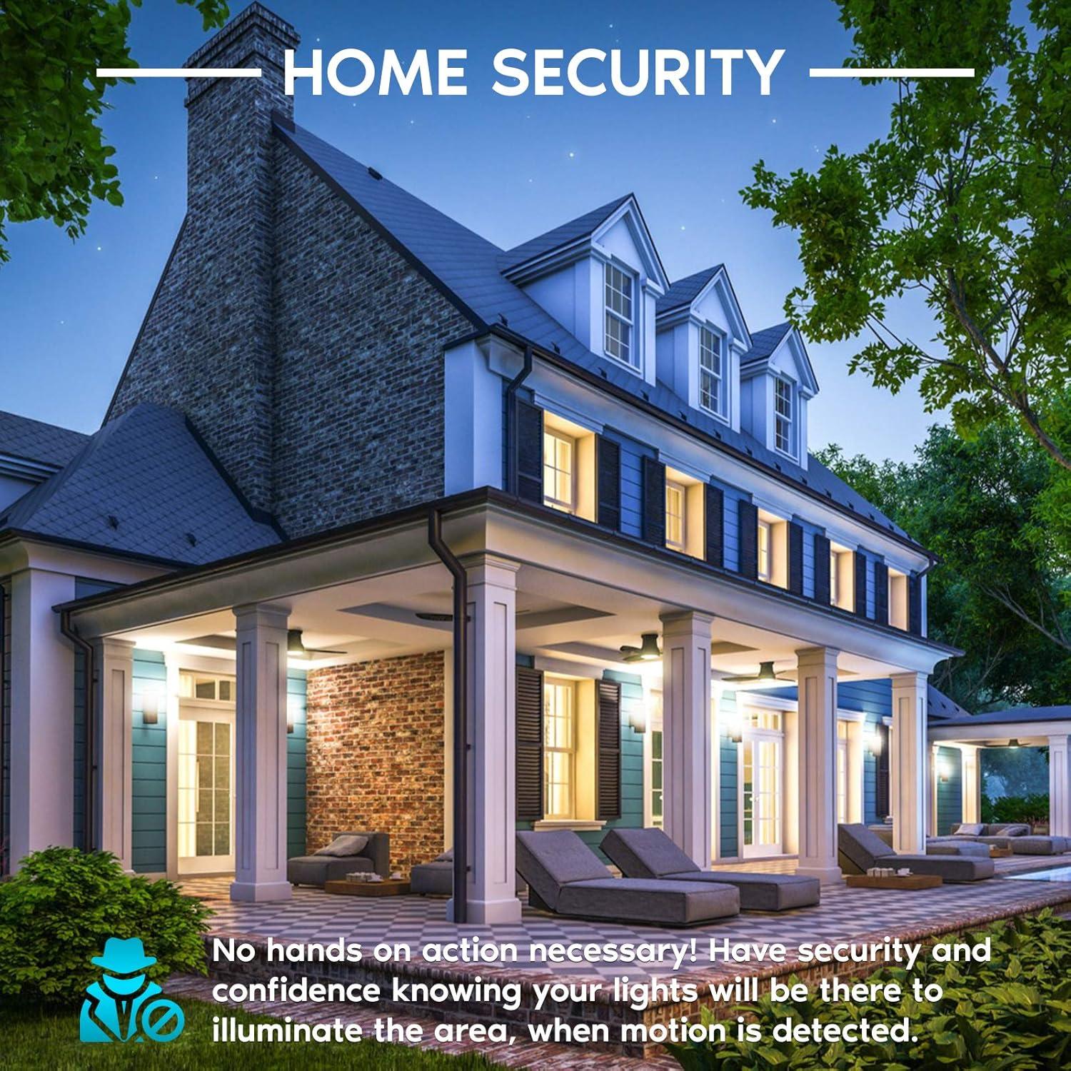 Bombillas LED Luxrite A19 con Sensor de Movimiento 3000K