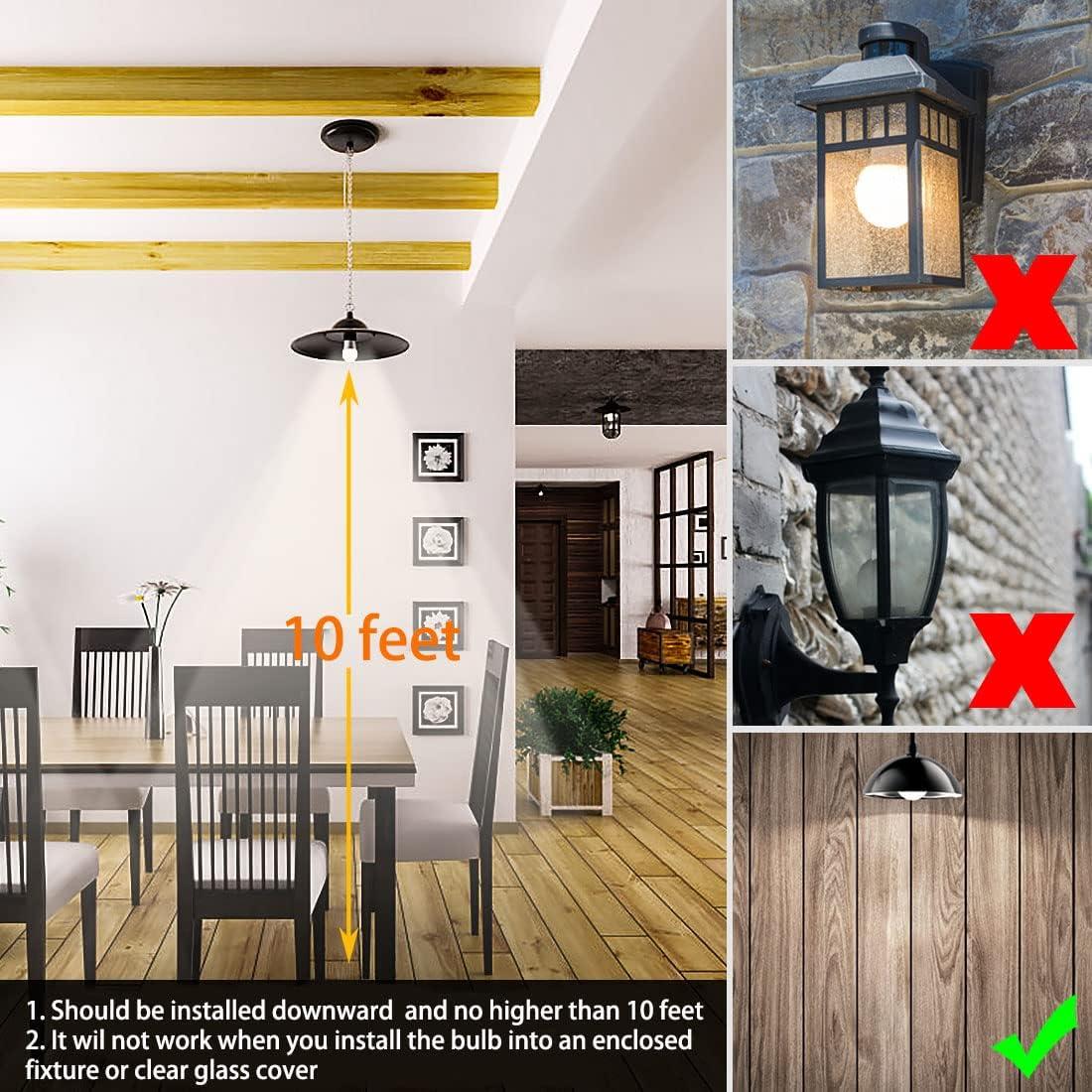 Bombillas LED LUXON 9W con Sensor de Movimiento Radar Dusk to Dawn