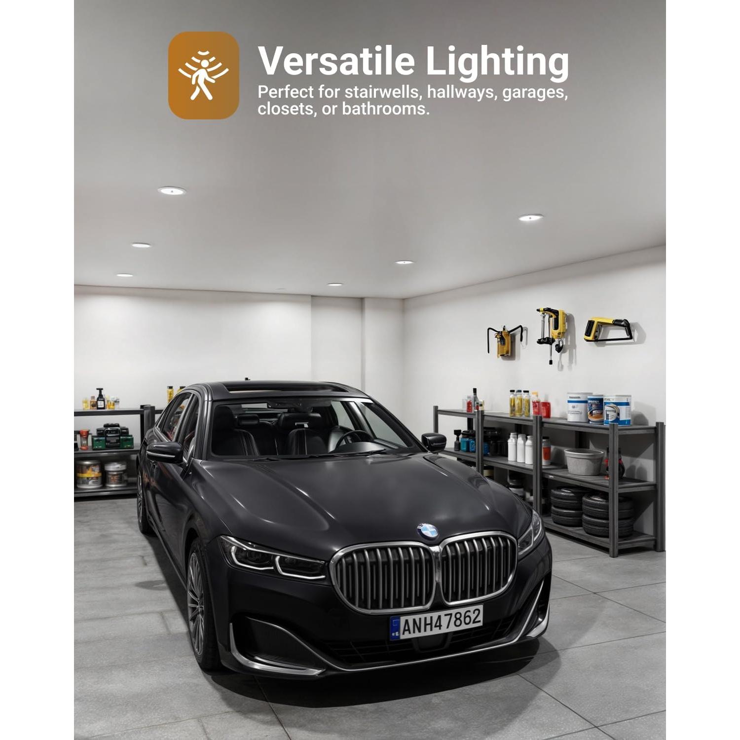 Luz Empotrada LED 6" Sunco con Sensor de Movimiento 10W