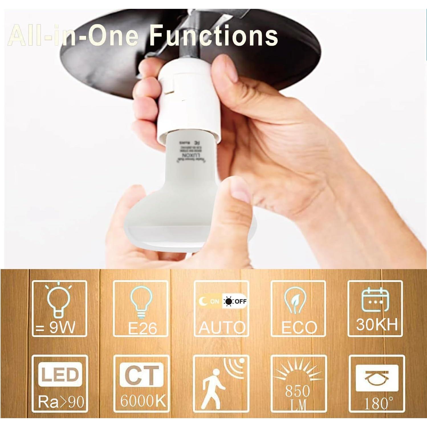 Bombilla LED LUXON 9W con Sensor Radar Movimiento 6000K