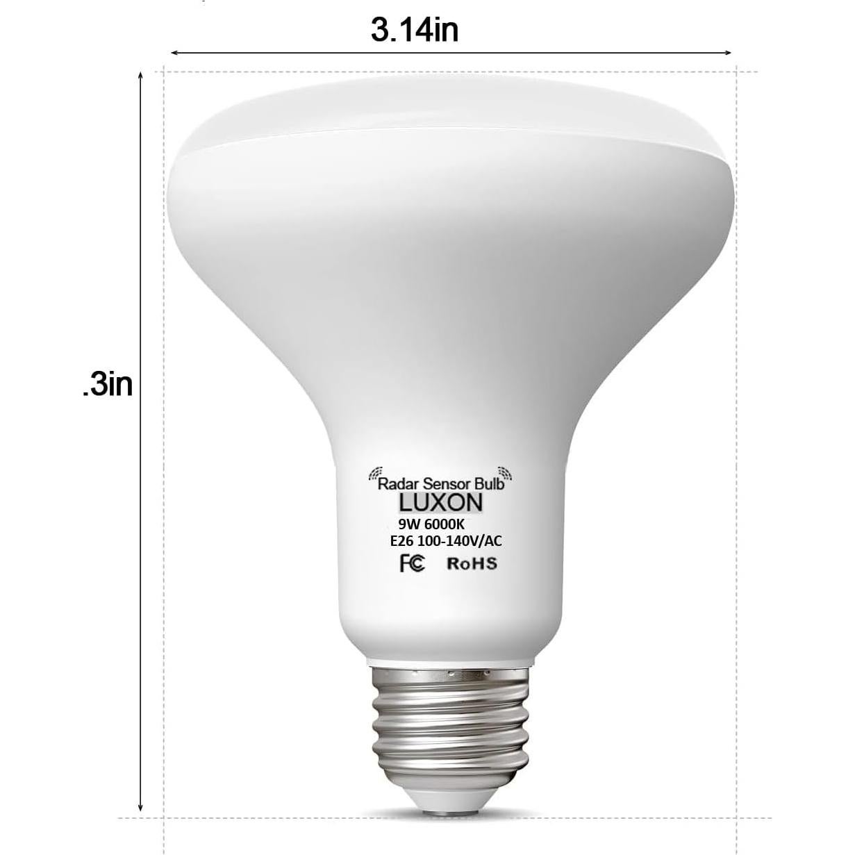 Bombilla LED LUXON 9W con Sensor Radar Movimiento 6000K