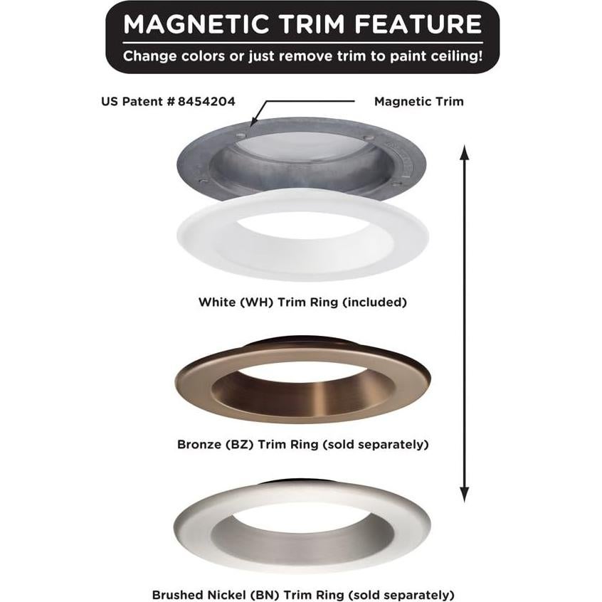 Luz LED Empotrada Designers Fountain 6" 2700K 800 Lúmenes