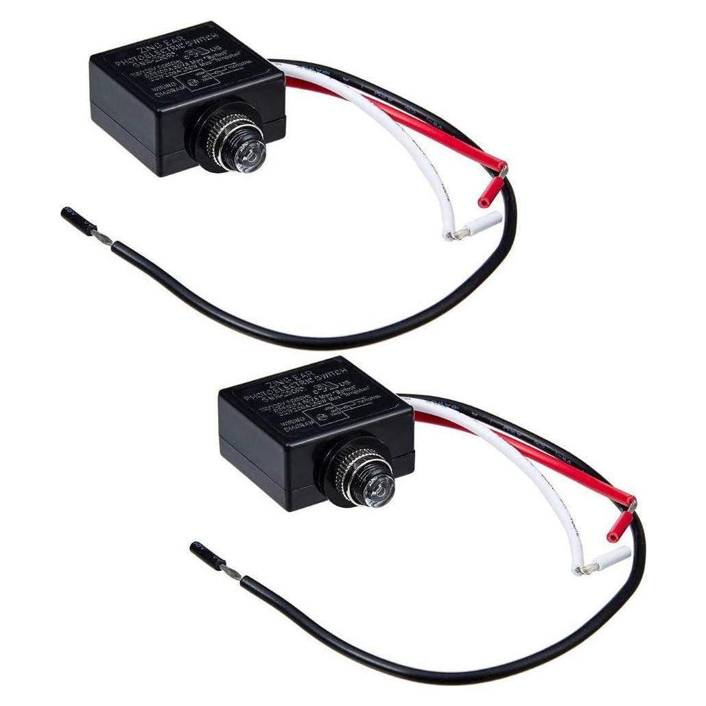 Sensor de Luz Fotocélula Four-Bros 120V Dusk to Dawn Paquete 2