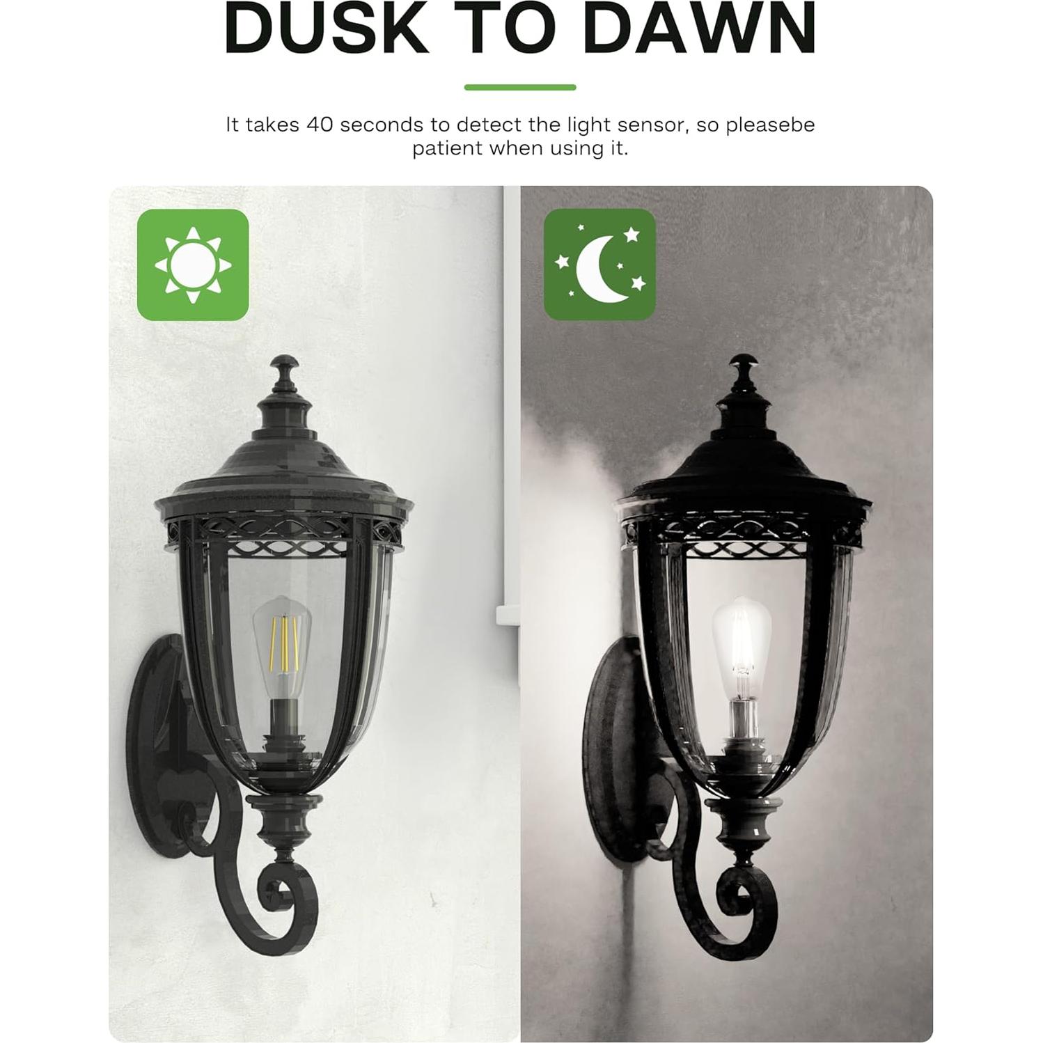 Bombillas LED Eastiya Crepúsculo a Amanecer 6W 600LM E26