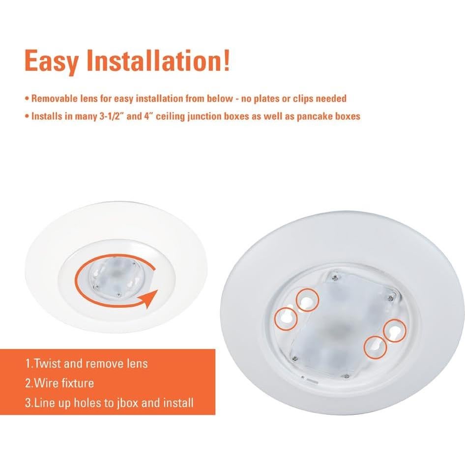 Luz de Disco LED Empotrada HALO HLCE 15.24 cm 3000K 900 Lúmenes