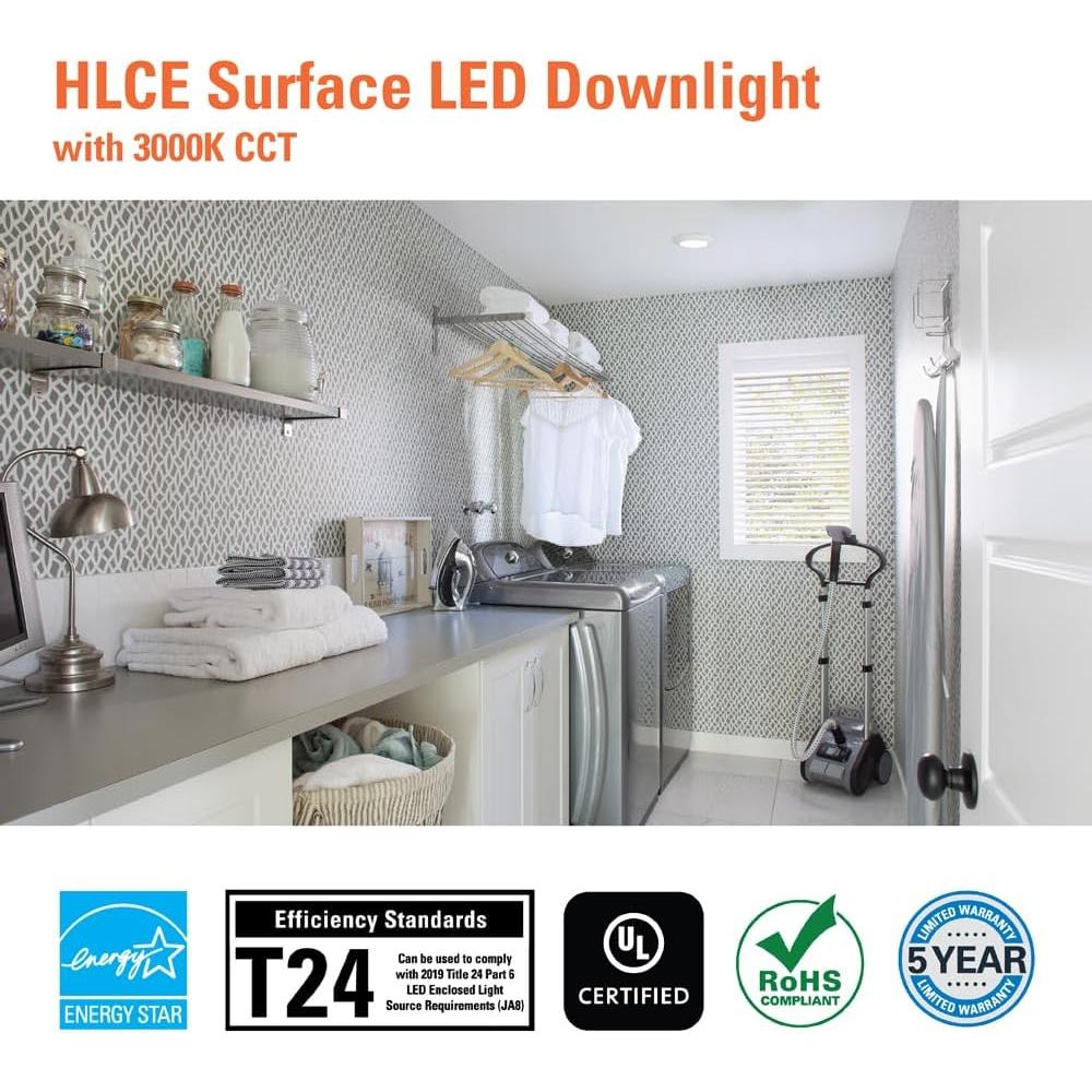 Luz de Disco LED Empotrada HALO HLCE 15.24 cm 3000K 900 Lúmenes